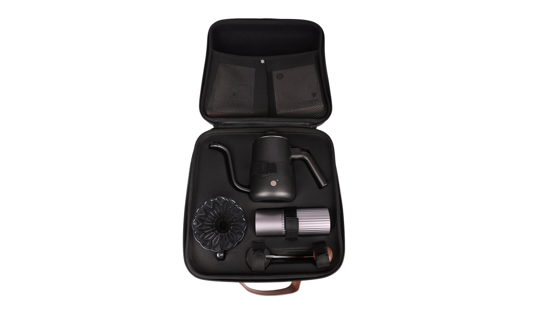 Black Portable espresso coffee maker bag kit - Coffee Wonders