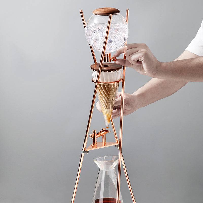 ZH Dingyuan MAX Ice Drip Coffee Maker-1200ml-Rose Golde - Coffee Wonders